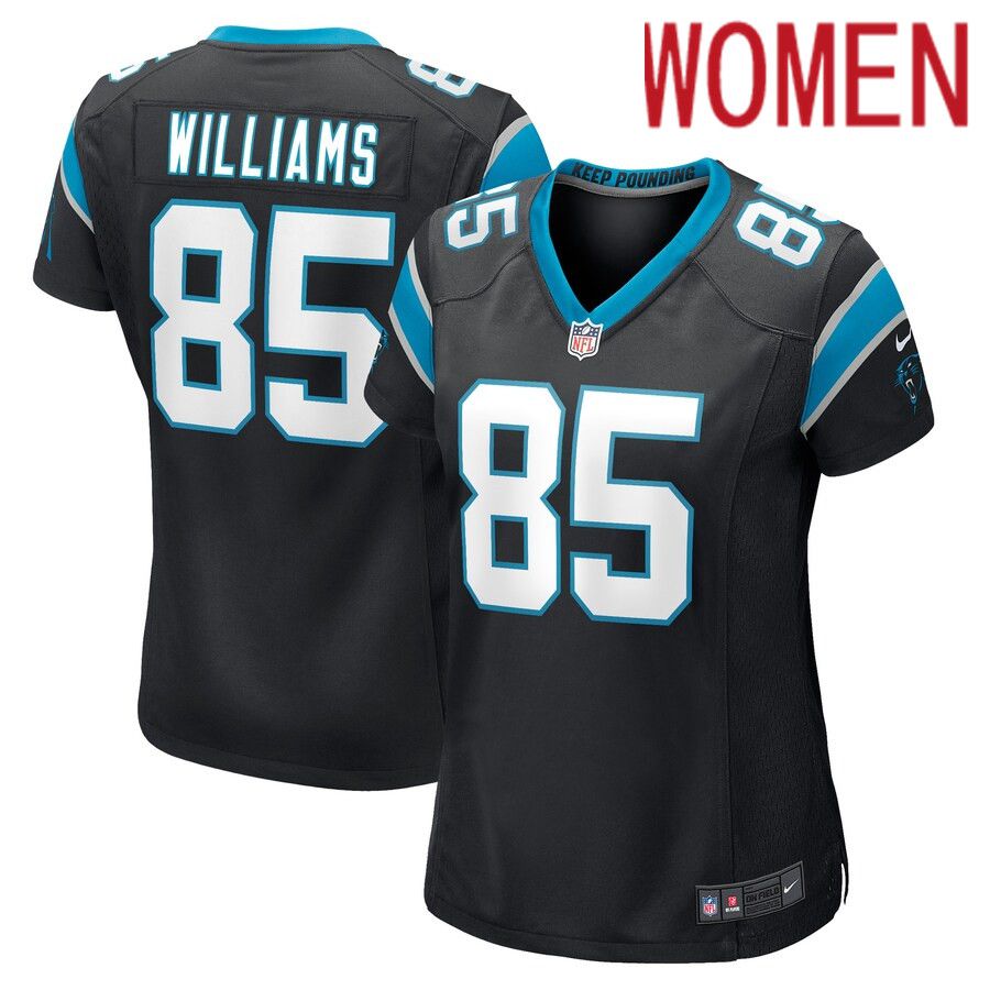 Women Carolina Panthers 85 Preston Williams Nike Black Game Player NFL Jersey